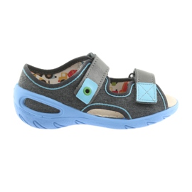 Befado children's shoes pu 065P125 blue grey 1