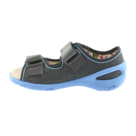 Befado children's shoes pu 065X125 blue grey 3