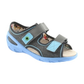 Befado children's shoes pu 065X125 blue grey 1