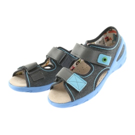 Befado children's shoes pu 065X125 blue grey 4