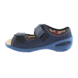 Befado children's shoes pu 065X126 brown navy blue 2