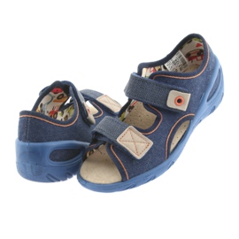 Befado children's shoes pu 065X126 brown navy blue 4
