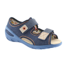 Befado children's shoes pu 065X126 brown navy blue 1