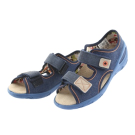 Befado children's shoes pu 065X126 brown navy blue 3