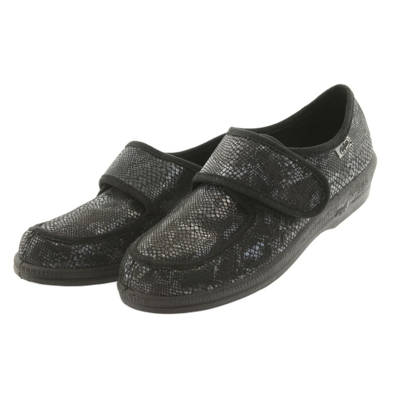 Befado women's shoes pu 984D016 black grey 3