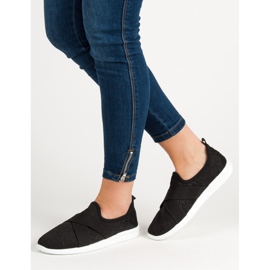 Ideal Shoes Slip-on Sports Shoes black 2 Ideal Shoes Slip-on Sports Shoes black 2