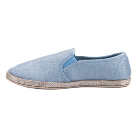 Ideal Shoes Comfortable Slipons blue 1 Ideal Shoes Comfortable Slipons blue 1
