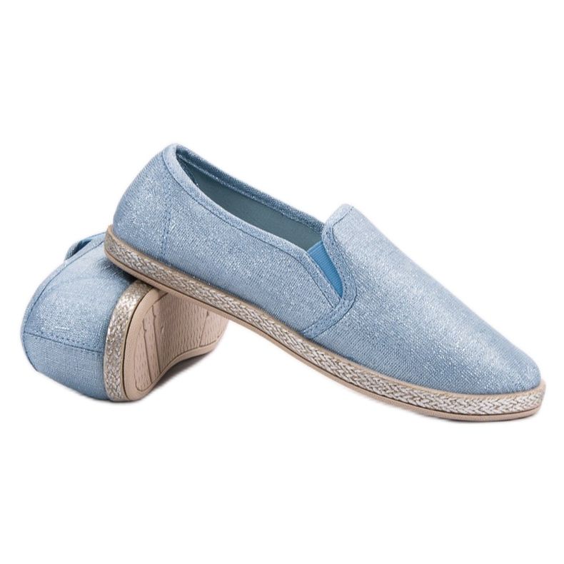 Ideal Shoes Comfortable Slipons blue 2 Ideal Shoes Comfortable Slipons blue 2