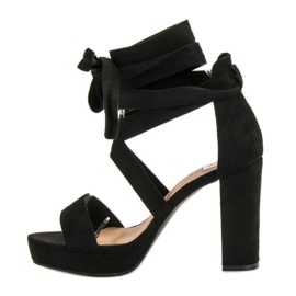 Seastar Tied Sandals On The Platform black 1