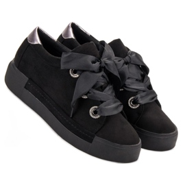 Belle Women Suede Sports Shoes black 1 Belle Women Suede Sports Shoes black 1