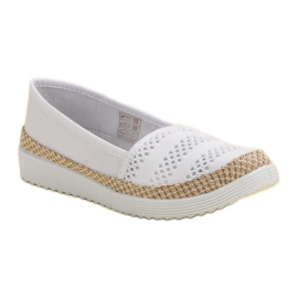 SHELOVET Textile Espadrilles white 1