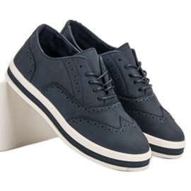 SHELOVET Navy blue shoes 1