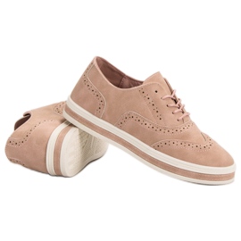 SHELOVET Powder brogues pink 1 SHELOVET Powder brogues pink 1