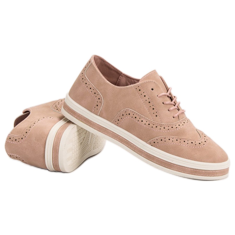 SHELOVET Powder brogues pink 1 SHELOVET Powder brogues pink 1