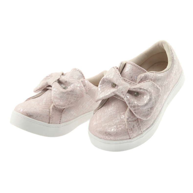 American Club sneakers ES23 bow pink grey 3 American Club sneakers ES23 bow pink grey 3