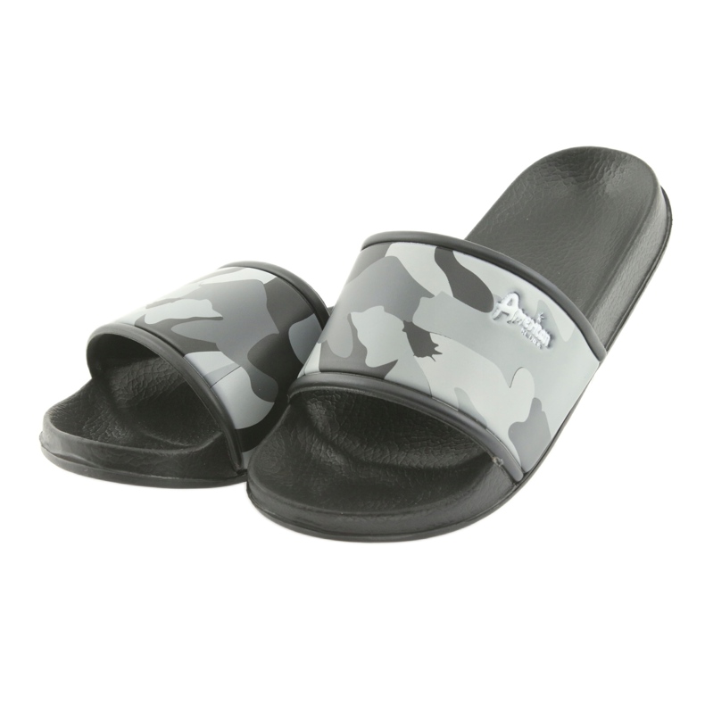 American Club gray profiled camo slippers black grey 4 American Club gray profiled camo slippers black grey 4