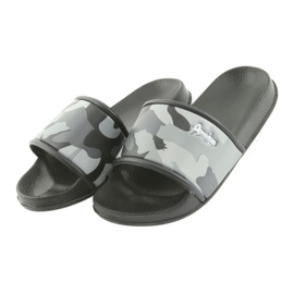 American Club gray profiled camo slippers black grey 3