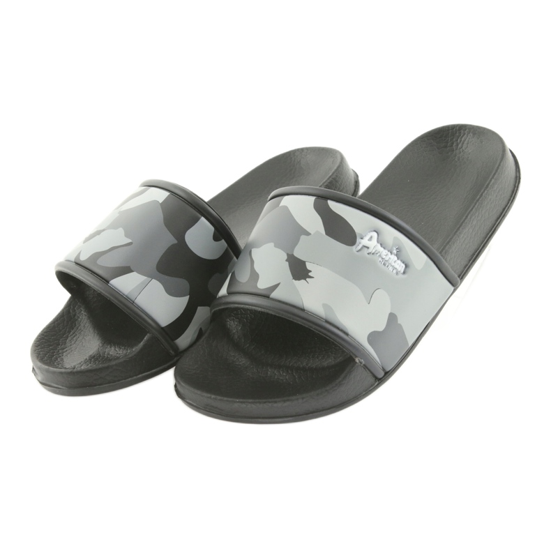 American Club gray profiled camo slippers black grey 3 American Club gray profiled camo slippers black grey 3