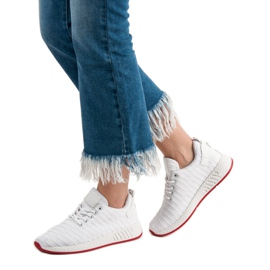 SHELOVET Fashionable Textile Footwear white 2