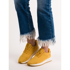 SHELOVET Fashionable Textile Footwear yellow 2 SHELOVET Fashionable Textile Footwear yellow 2