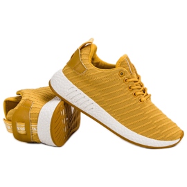 SHELOVET Fashionable Textile Footwear yellow 1