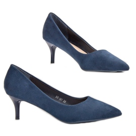Nio Nio Navy Suede Pumps blue 2