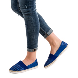 Kayla Shiny Espadrilles blue 2