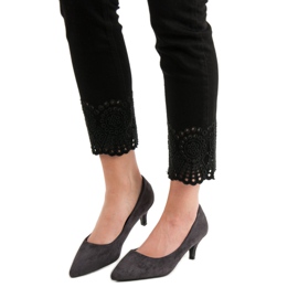 Nio Nio Low Gray High Heels grey 2