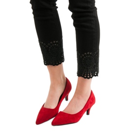 Nio Nio Red Low Heels 2