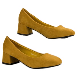 SHELOVET Mustard Pumps yellow 1