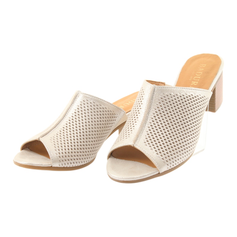 Badura 5311 gold women's slippers yellow multicolored 3