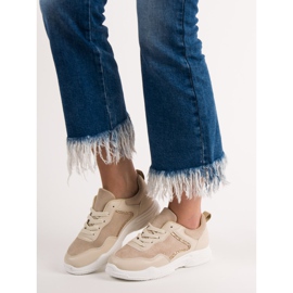 SHELOVET Fashionable Sneakers beige 1 SHELOVET Fashionable Sneakers beige 1