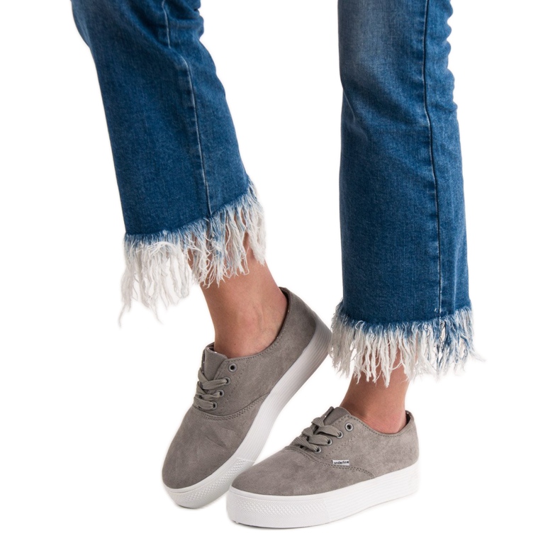 SHELOVET Fashionable Gray Sneakers grey 2 SHELOVET Fashionable Gray Sneakers grey 2