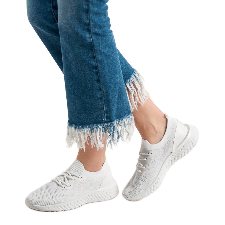 SHELOVET Textile Sport Shoes white 2 SHELOVET Textile Sport Shoes white 2