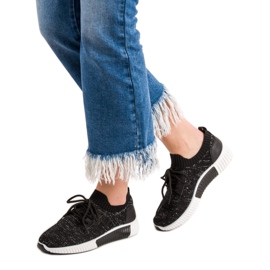 Primavera Black Slip-On Shoes 2