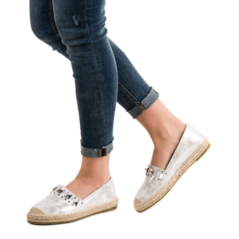 Janessa Espadrilles With Studs grey 2