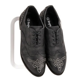 Primavera Brogues With Rhinestones grey 1