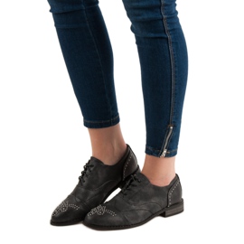 Primavera Brogues With Rhinestones grey 2