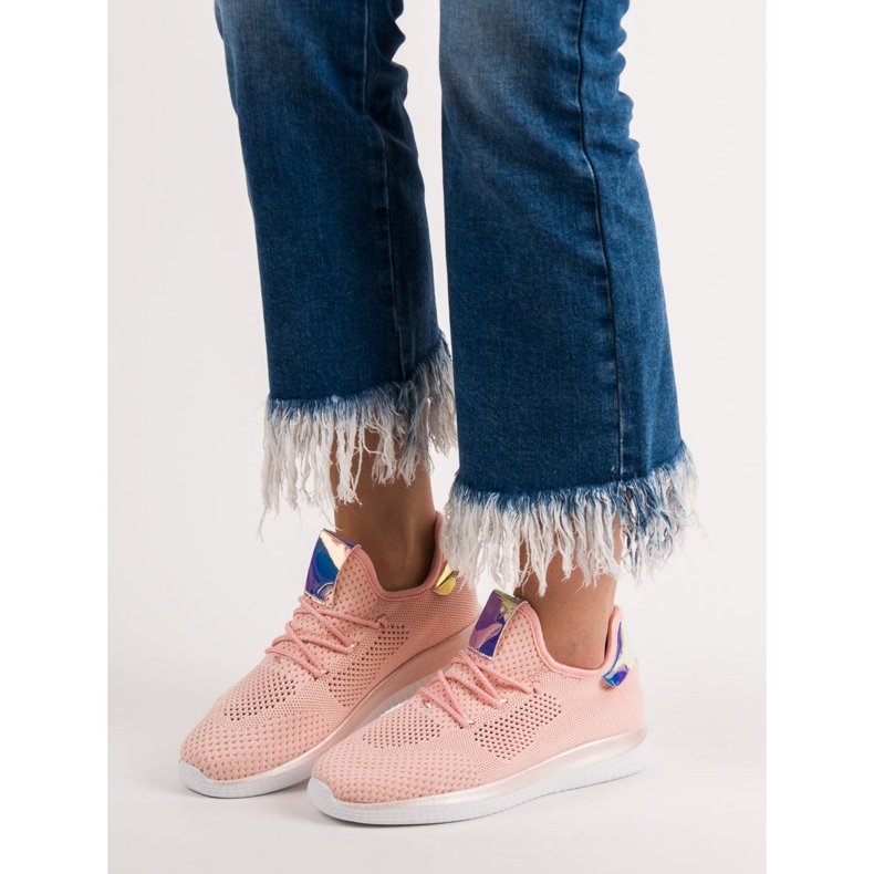 SHELOVET Textile Sport Shoes pink 2