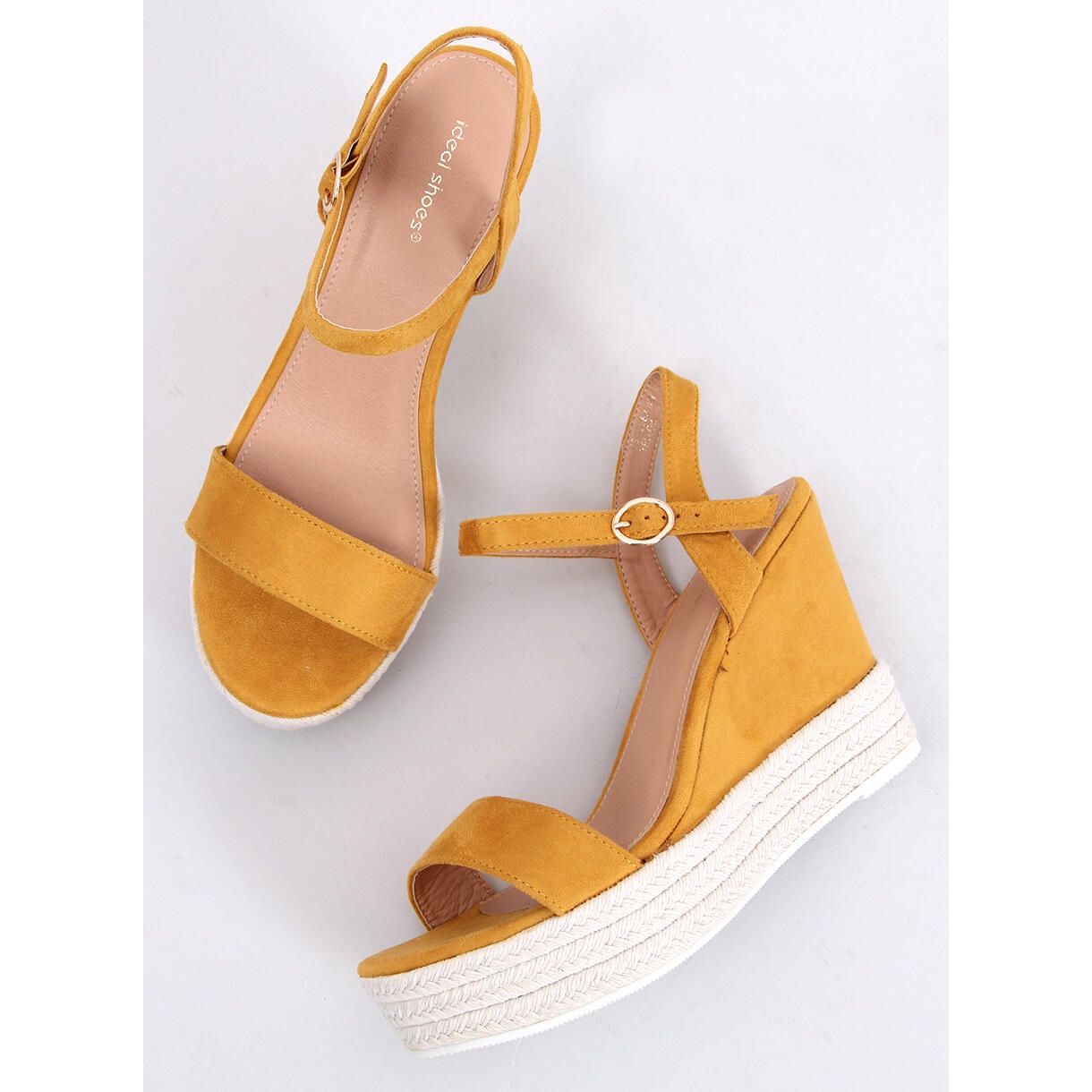 Yellow 2025 wedge shoes