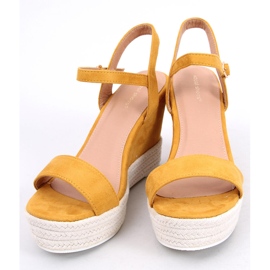 Yellow wedge sandals JS-2952 Yellow 2