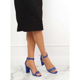 Sandals on the post cobalt A8020 Navy blue navy blue 2