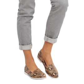 Loafers lordsy snake skin MM50188 Snake brown 1