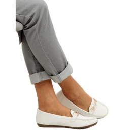 White women's loafers VS-685 White 2