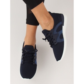 X-9751 Navy navy blue sports shoes 1