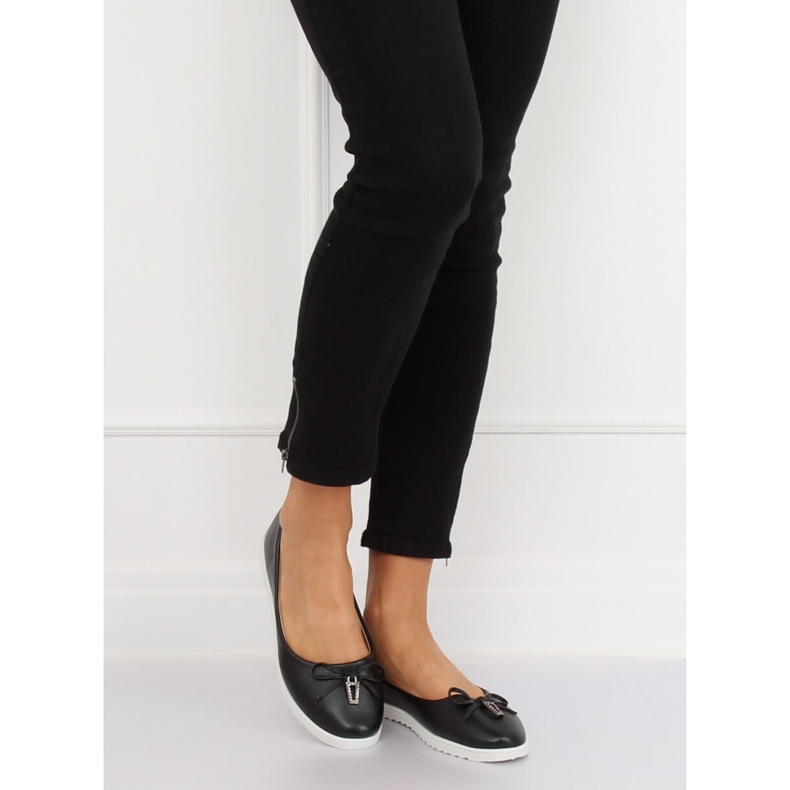 Black women's ballerinas YSD-04 Black 1 Black women's ballerinas YSD-04 Black 1