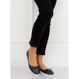 Women's navy blue ballerinas YSD-04 Navy 2