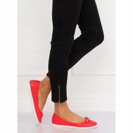 Red women's ballerinas YSD-04 Red 2