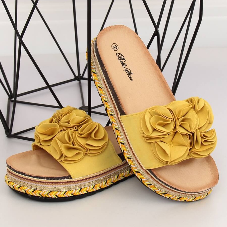 Yellow women's yellow slippers S61 Yellow 2 Yellow women's yellow slippers S61 Yellow 2