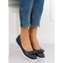 Women's navy blue ballerinas YSD-03 Navy 1 Women's navy blue ballerinas YSD-03 Navy 1